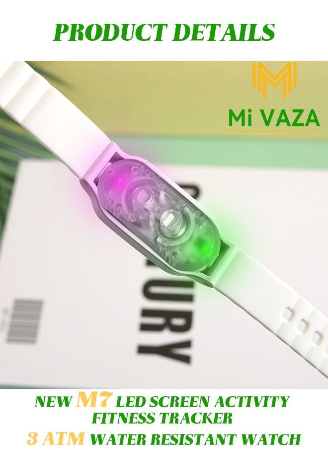 Mi VAZA - NEW M7 LED DISPLAY ACTIVITY FITNESS TRACKER-DIGITAL ELECTRONIC-3 ATM WATER RESISTANT WATCH-OUTDOOR WATERPROOF  WATCH FOR KIDS - Image 1