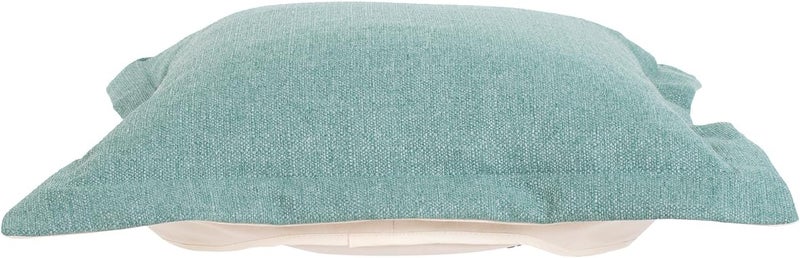 Howard Elliott Collection Square Puff Ottoman Cushion Pillow Replacement Cover Exclusively Made for Howard Elliott Patio Puff Ottoman Furnitures, 100% Polyurethane Fabric Cover, Sterling Breeze - Image 5