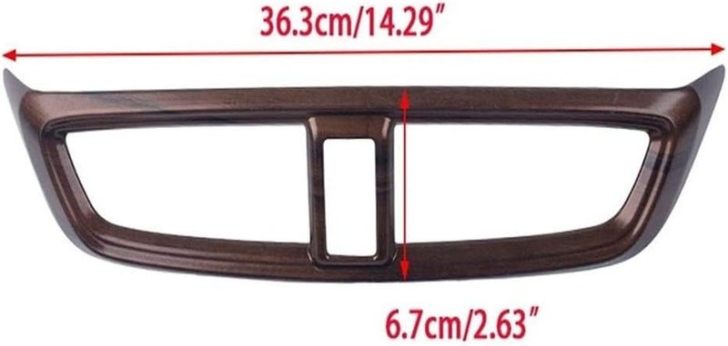 QASULER Peach Wood Grain Air Vent Trim for CR-V 2017-2018 - Image 2