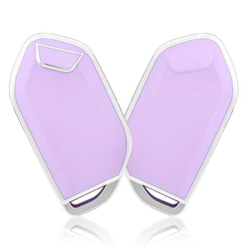 OFFCURVE غطاء مفتاح OFFCURVE لكيا - غطاء حامل مفتاح خاص لكيا تيلورايد وسورينتو 2023 2024 - ملحقات مفتاح ذكي، بنفسجي - Image 1