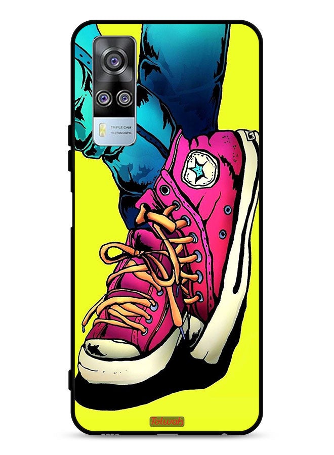 Tolwak vivo Y53s 4G Protective Case Cover Canva Shoes Art - Image 1