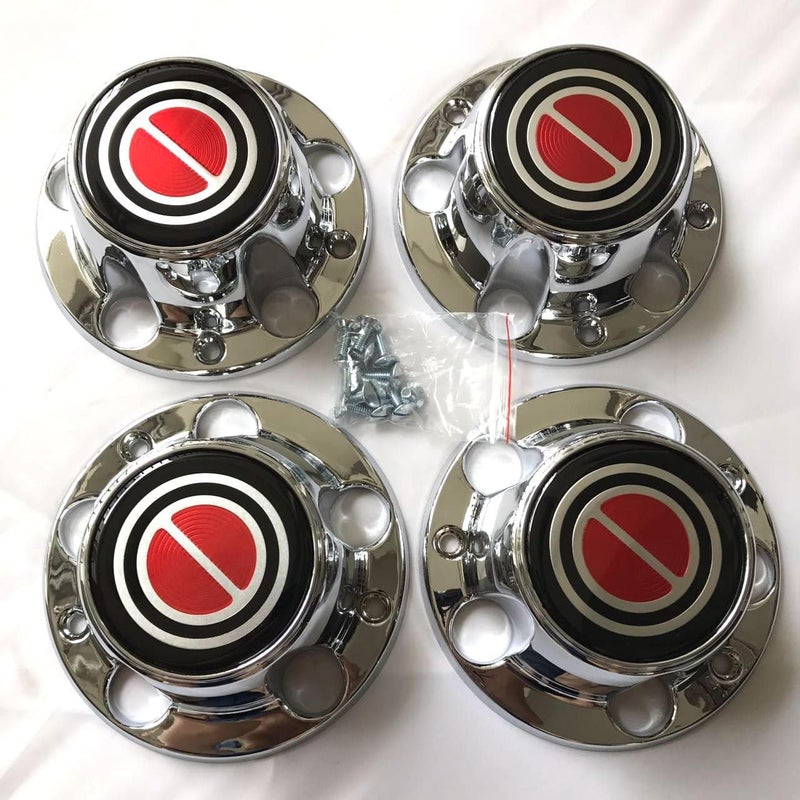 PPCovers Chrome Wheel Hub Center Caps for Ford F150 Bronco Van - Image 1