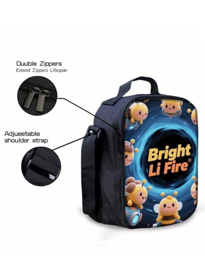 Bright Li Fire Three-piece set of cartoon bags, easily cope with various occasions (students, children, friends' outings, mountain climbing, schooling, etc.) | Backpack + hand-held + stationery bag | School season/holiday gifts - 59 - Image 3