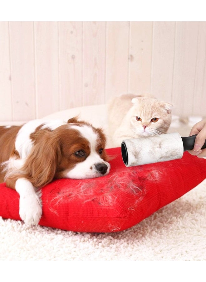 Lint Rollers for Pet Hair Extra Sticky Lint Roller for Clothes Lint Removal 4 Sticky Rolls with 2 Handles - Image 4