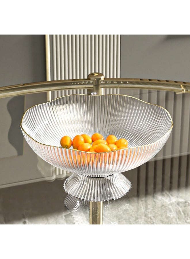Fruit Bowl Drainage Modern Minimalist Snack Tray Clear