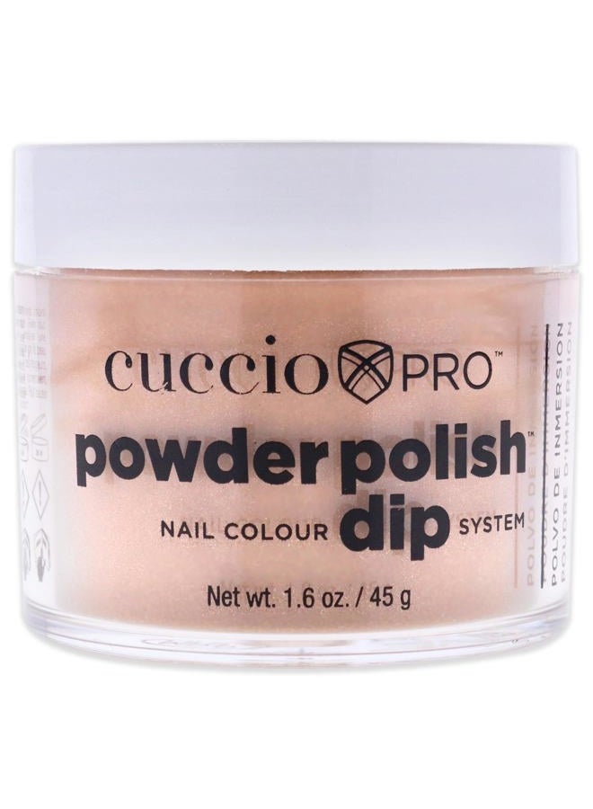 Cuccio Colour Powder Polish - Formula For Manicures And Pedicures - Highly Pigmented And Finely Milled - Durable Finish With Flawless Rich Color - Rose Gold Slippers - 45 G Nail Powder - Image 1