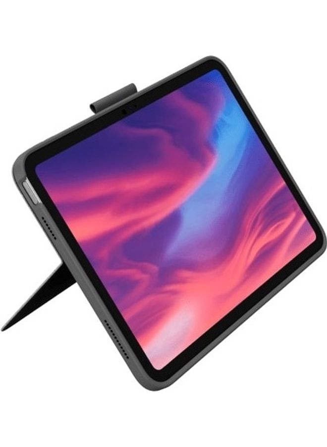 Logitech Combo Touch For iPad 10th Generation Keyboard Case-Detachable Backlit With Kickstand Trackpad Smart Connector English-Arabic Keyboard Oxford Grey - Image 4