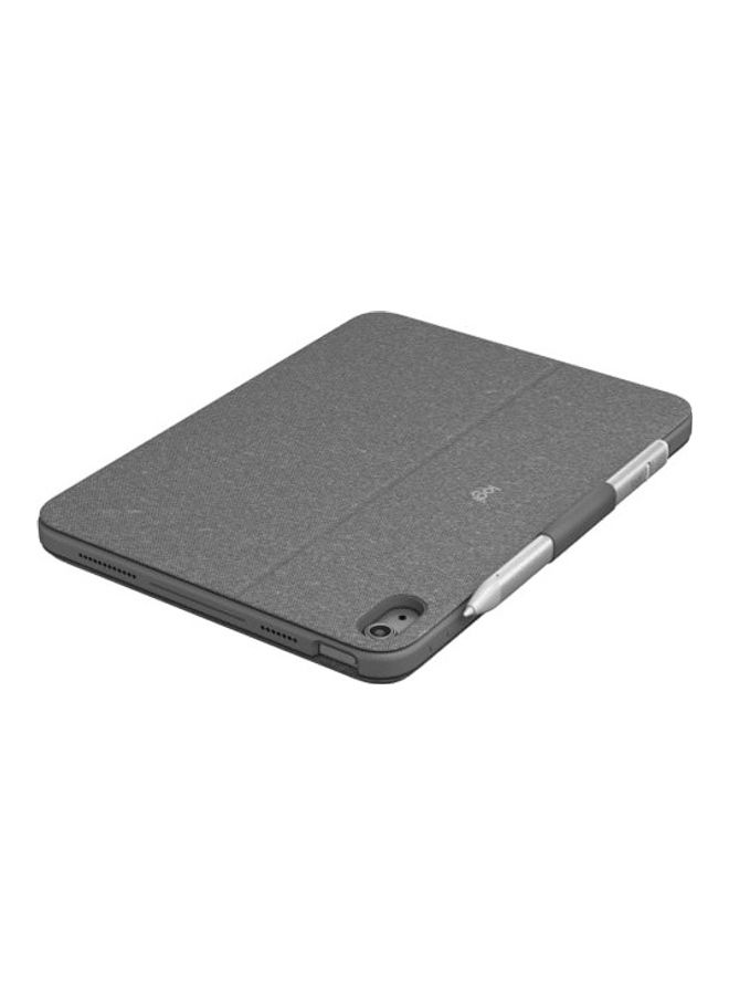 Logitech Combo Touch For iPad 10th Generation Keyboard Case-Detachable Backlit With Kickstand Trackpad Smart Connector English-Arabic Keyboard Oxford Grey - Image 2
