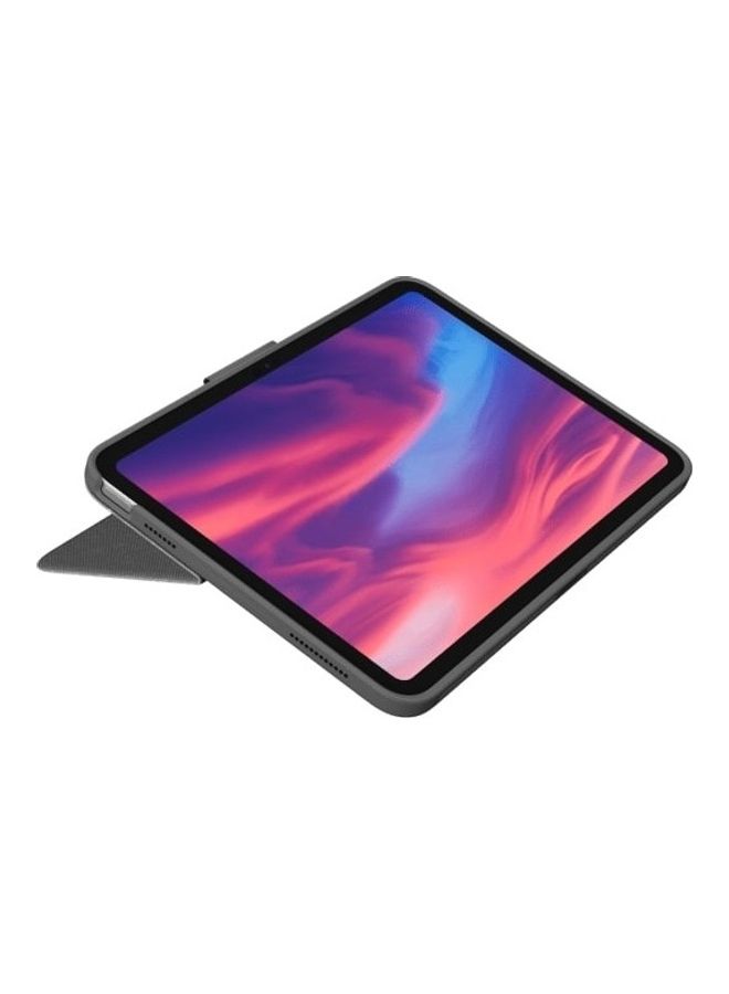 Logitech Combo Touch For iPad 10th Generation Keyboard Case-Detachable Backlit With Kickstand Trackpad Smart Connector English-Arabic Keyboard Oxford Grey - Image 5