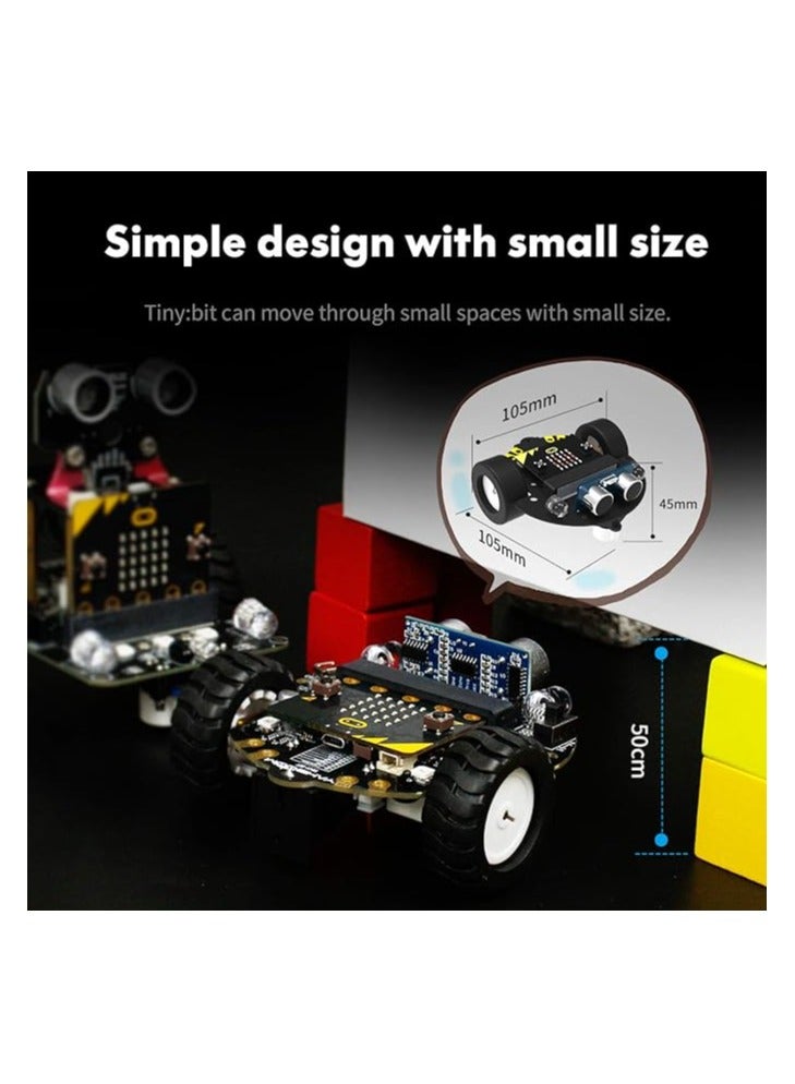 BBC Car Patrol Line Obstacle Avoidance Remote Cutebot Programmable Robot Smart Kit With Microbit Development Board - Image 3