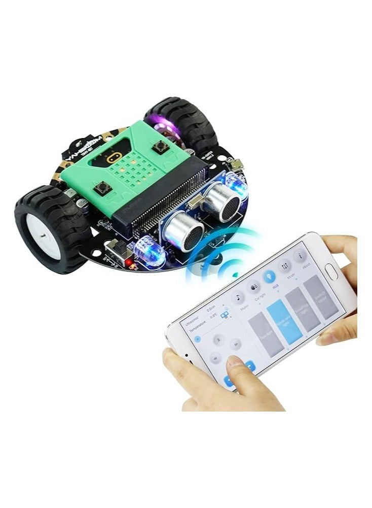 BBC Car Patrol Line Obstacle Avoidance Remote Cutebot Programmable Robot Smart Kit With Microbit Development Board - Image 5