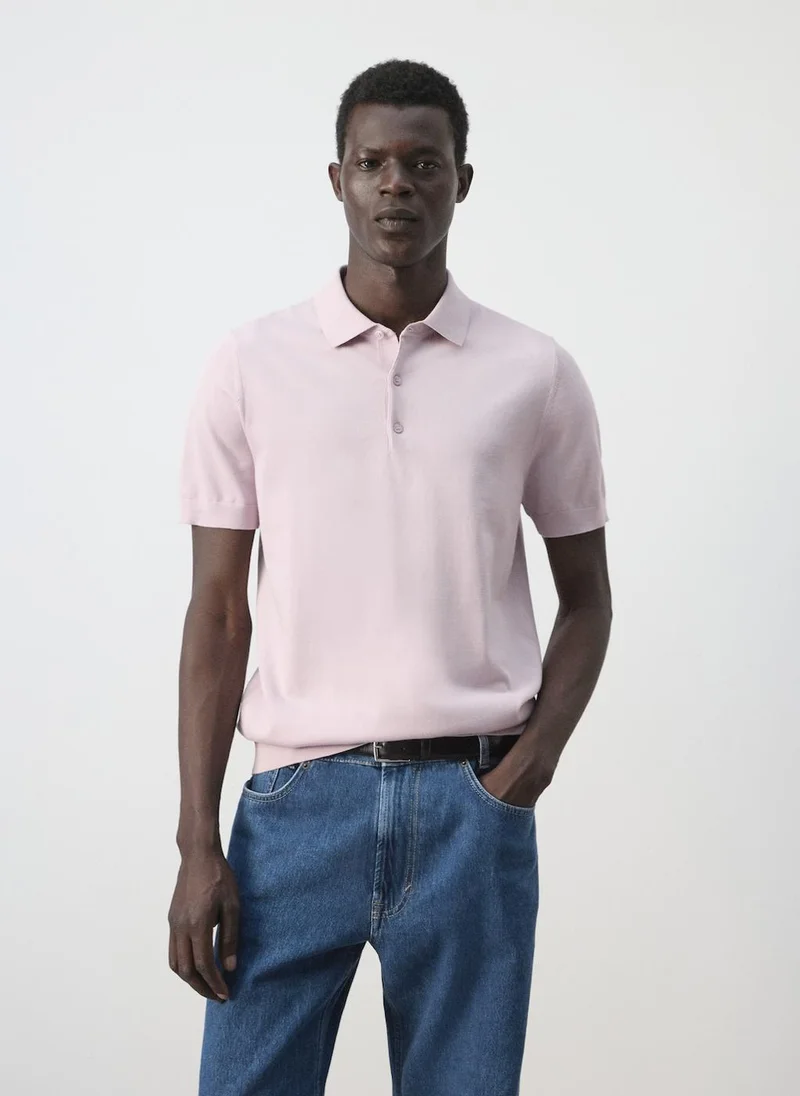 Fine-Knit 100% Cotton Polo