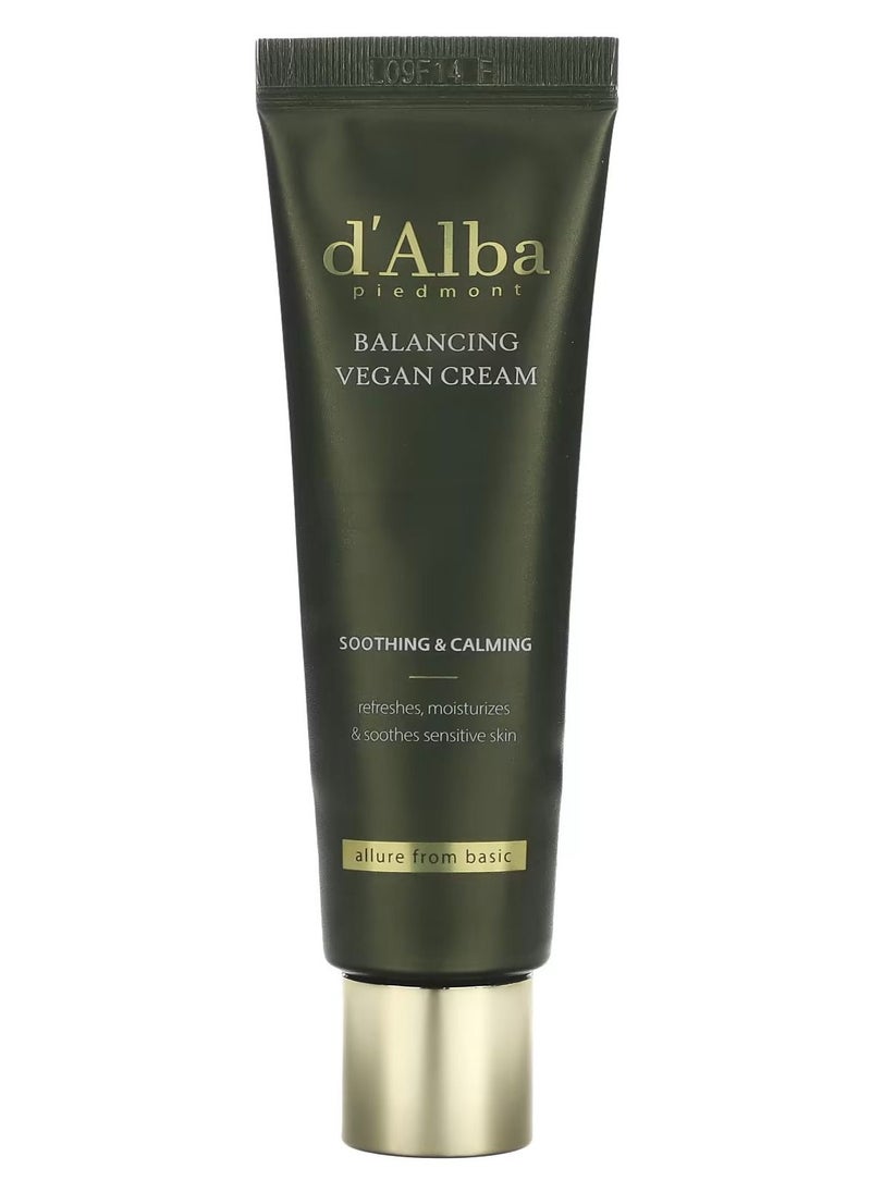 d'Alba - 1.85 fl oz (55 ml) Balanced Vegan Cream - Image 1