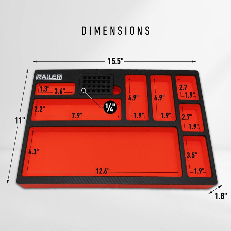 Railer EVA Foam Tool Tray â€“ Premium Tool Box Accessories & Storage Organizer with a Built-In Bit & Socket Organizer for Your Tool Drawer - Image 3