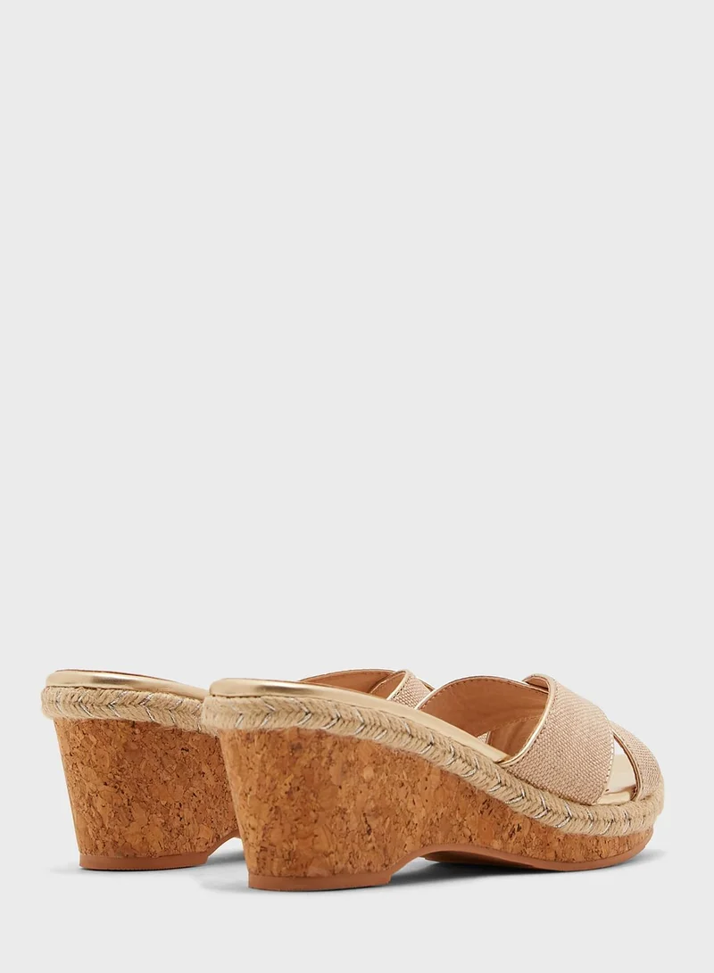 Deezee @ CCC Cross Strap Wedge Sandals