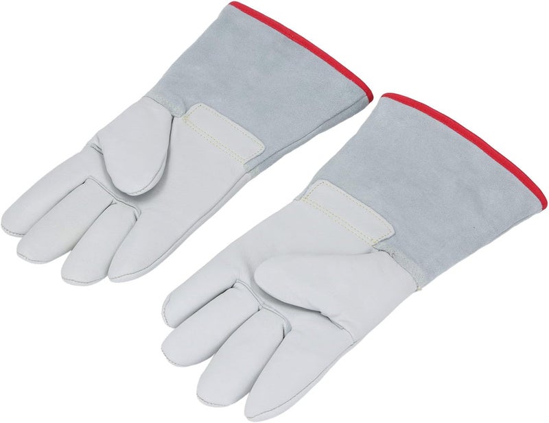 1 Pair Antifreeze Gloves Low Temperature Leather Protective Gloves for Handling Liquid Nitrogen Dry Ice 31 Cm - Image 1