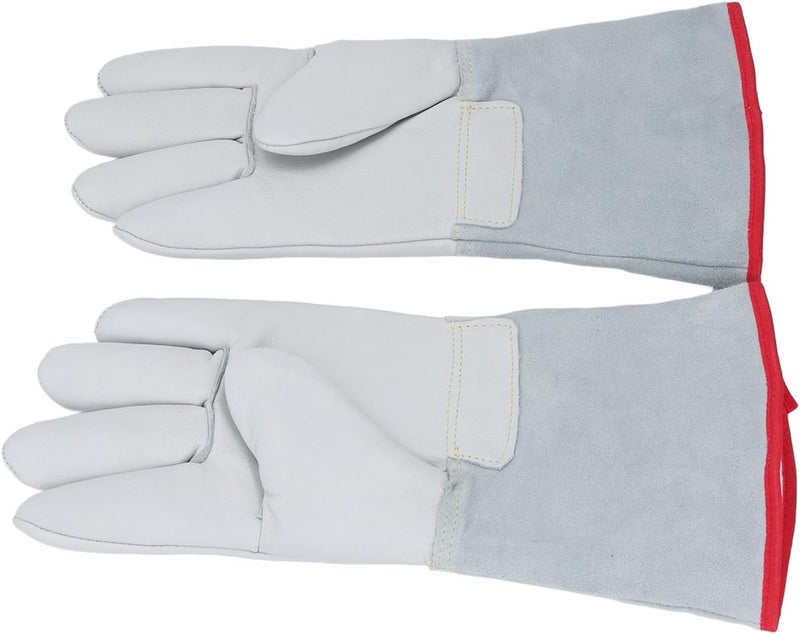 1 Pair Antifreeze Gloves Low Temperature Leather Protective Gloves for Handling Liquid Nitrogen Dry Ice 31 Cm - Image 4