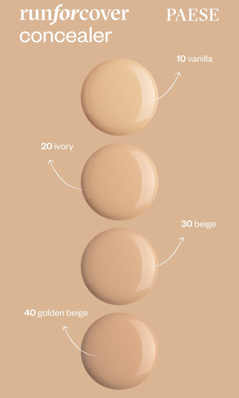 Paese Concealer Run For Cover Full Coverage Long Lasting Liquid Concealer for Dark Circles, Blemishes & Imperfections, Lightweight Hydrating Face Concealer with Smooth Natural Finish 30 Beige - Image 3