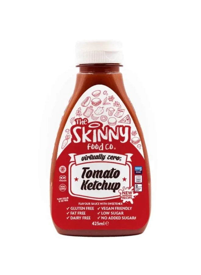 ذا سكيني فود كو كاتشب خالي من السكر من شركة سكيني فود (كاتشب طماطم) 425 مل - Image 1