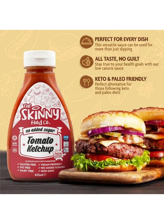 ذا سكيني فود كو كاتشب خالي من السكر من شركة سكيني فود (كاتشب طماطم) 425 مل - Image 2