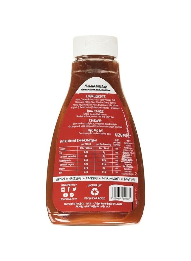ذا سكيني فود كو كاتشب خالي من السكر من شركة سكيني فود (كاتشب طماطم) 425 مل - Image 5