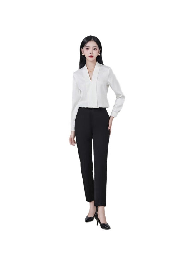 TELUOMAN Women'S Professional Suit Set For Interviews, Office Work Uniform For College Students, Casual Suit Jacket For Women In Spring And Autumn - Image 3