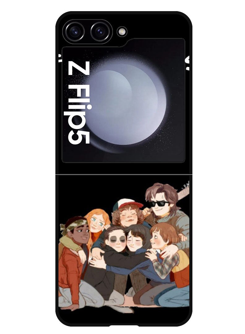 Theodor Protective Case Anti Scratch Shock Proof Bumper Cover For Samsung Galaxy Z Flip 5 Friends Dont Lie - Image 1