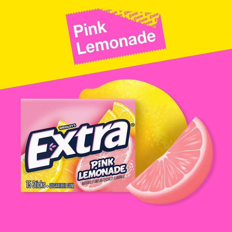 EXTRA Pink Lemonade Sugar-Free Gum - Image 3