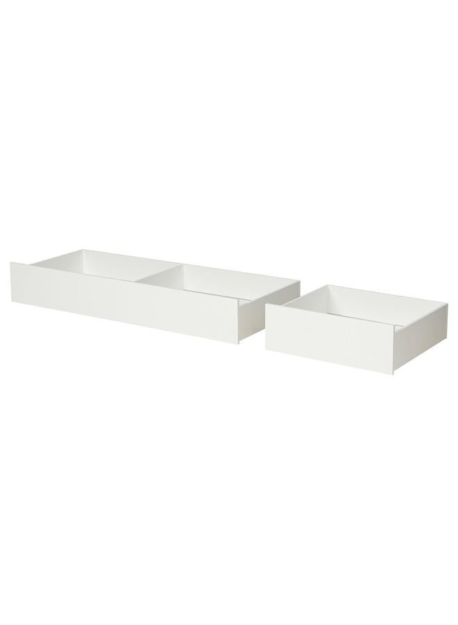 Zaboon Bed Storage Box, Set Of 2, White, 200 Cm - Image 1