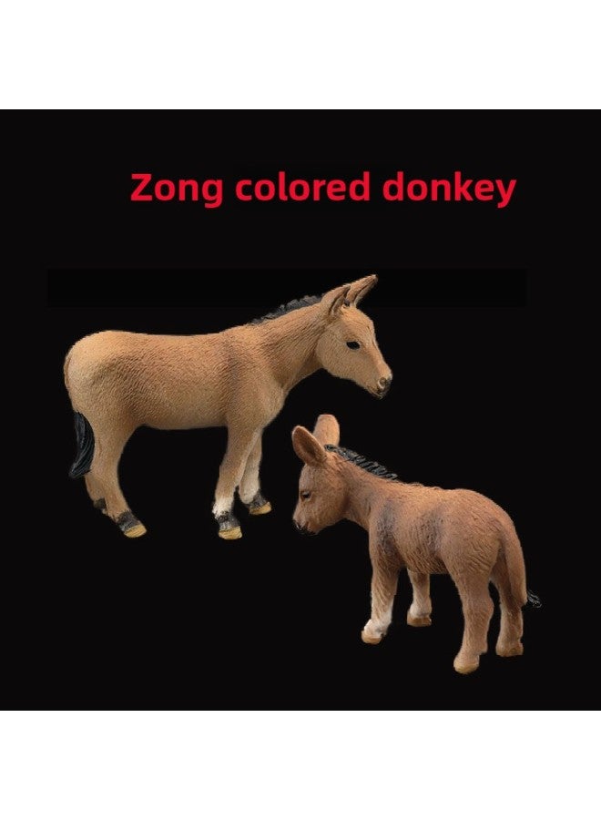 Solid Simulation Animal Toy Model Donkey Donkey Livestock Donkey Children's Cognitive Gift Ornaments-Color:Gray Donkey 425 - Image 4