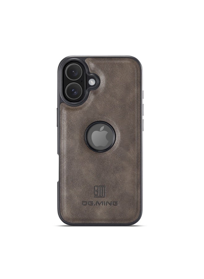 ديجمينغ جراب حماية خلفي جلد صناعي مع فتحة شعار مضاد للصدمات متوافق مع   Iphone 17 (كوفي) - Image 5