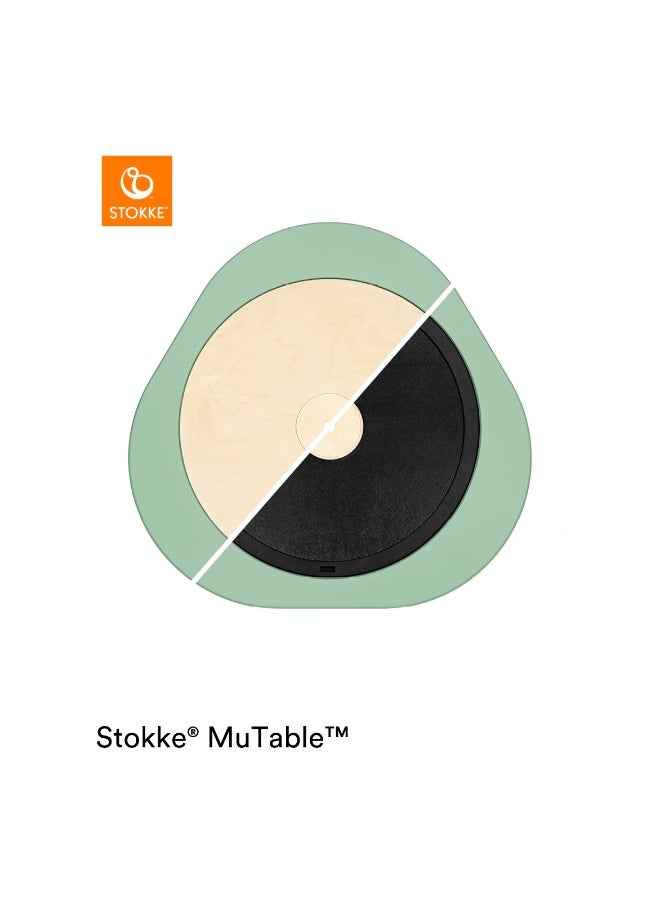 Stokke MuTable - Multifunctional Kids Table with Height-Adjustable Legs and Activity Boards - Storm Grey - Image 2