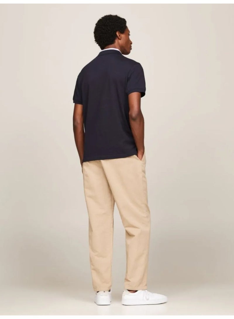 TOMMY HILFIGER Tipped Logo Embroidery Regular Fit Polo - Image 4