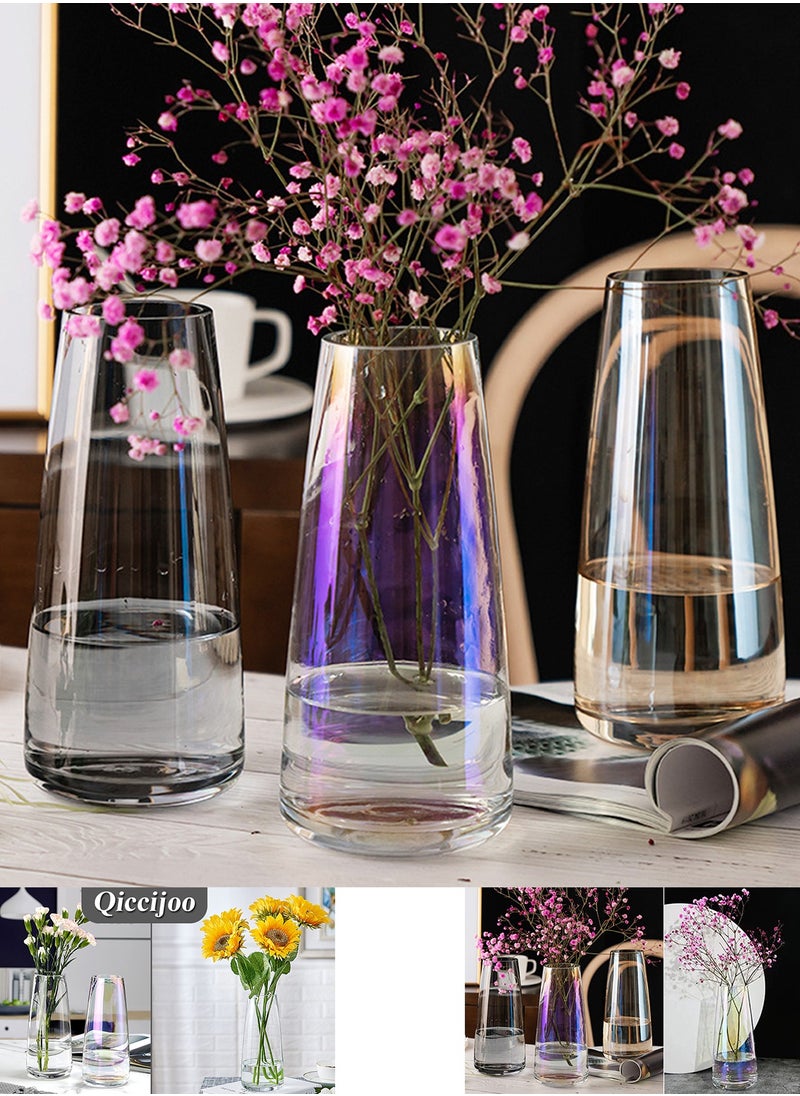 Qiccijoo Glass Vase Aurora Phantom Clear Glass Vase Flower Glass Vase for Decor Home Handmade Modern Large Flower Vases for Centerpieces,Wedding,Office,Living Room（Amber） - pzsku/Z1C0AEF6145779C632E71Z/45/_/1723718670/cc0ab435-21b1-4262-99da-48676dcc9bb2