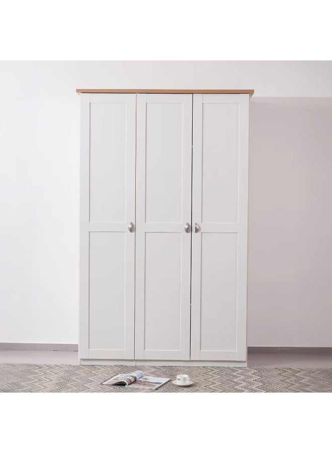 Home Box White 3-Door Wardrobe for Home - Image 1