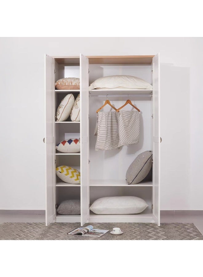 Home Box White 3-Door Wardrobe for Home - Image 2