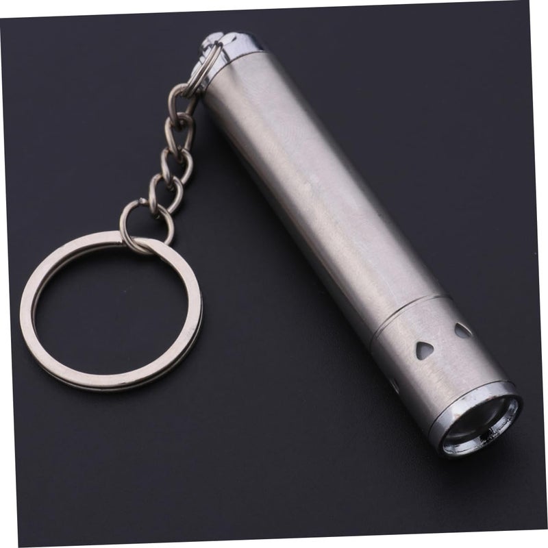 Mini Portable LED Flashlight Keychain Ultra Bright Stainless Steel Torch for Camping Hiking Travel - Image 3