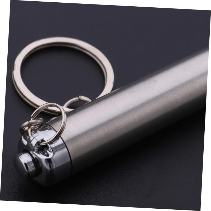 Mini Portable LED Flashlight Keychain Ultra Bright Stainless Steel Torch for Camping Hiking Travel - Image 5