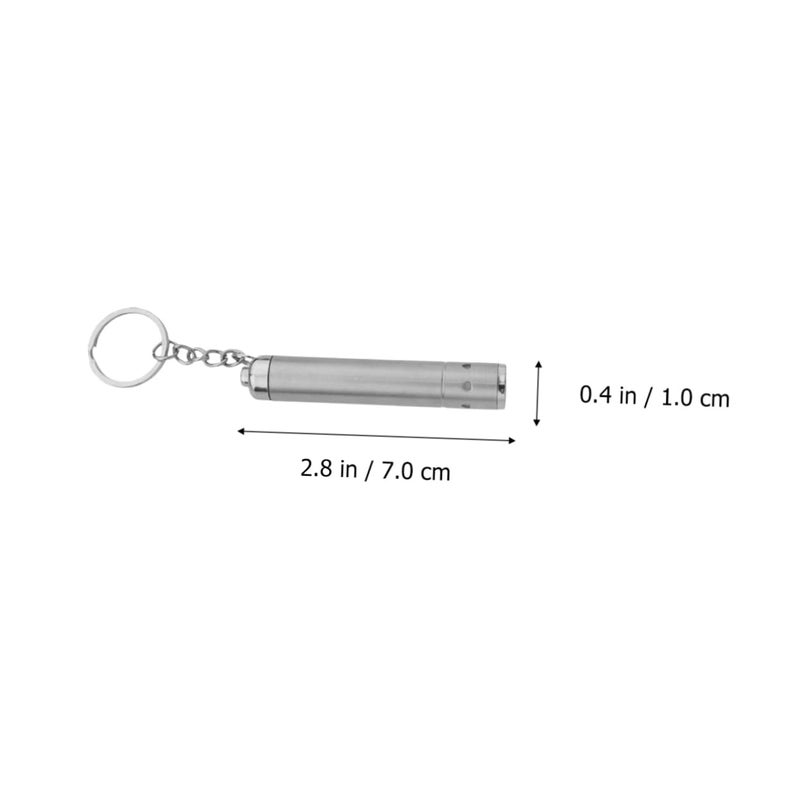 Mini Portable LED Flashlight Keychain Ultra Bright Stainless Steel Torch for Camping Hiking Travel - Image 4