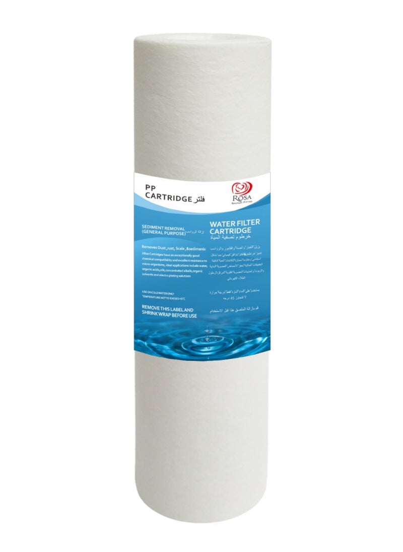 Rosa - Rosa 3-Stage Water Filter Cartridge Set – PP Sediment, Granular Activated Carbon (UDF), Block Activated Carbon (CTO) – 10" Universal Fit - Image 1