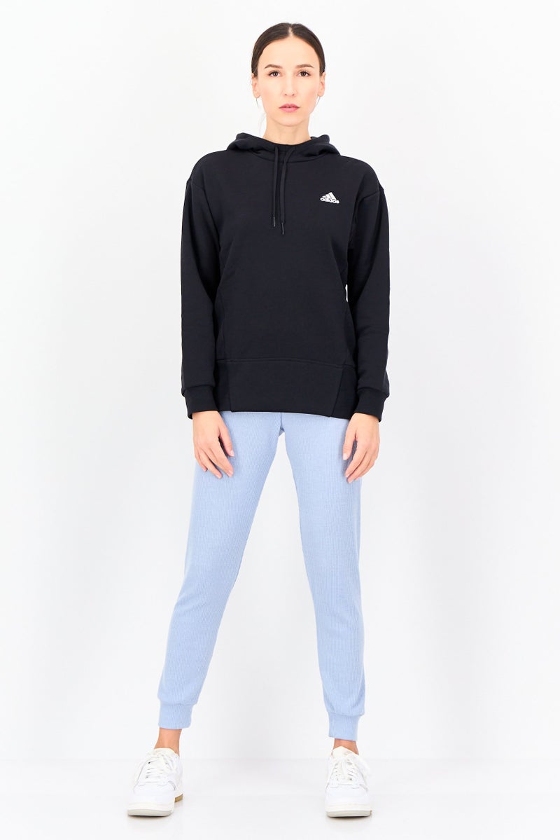 Adidas Women Sportswear Fit Long Sleeve Outdoor Hoodie, Black - Image 4