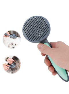 Pet Hair Brush for Dogs Cats, Pet Grooming Brush Hair Remover Tool for Quick Daily Cleaning, Gently Removes Undercoat & Pet Massage, Self Cleaning Slicker Brushes for Small/Big Pets (Green) - pzsku/Z1C0B1BE327022FA23952Z/45/_/1698735430/22c1b9a7-6620-4f51-bd90-4ad5e369a2fb