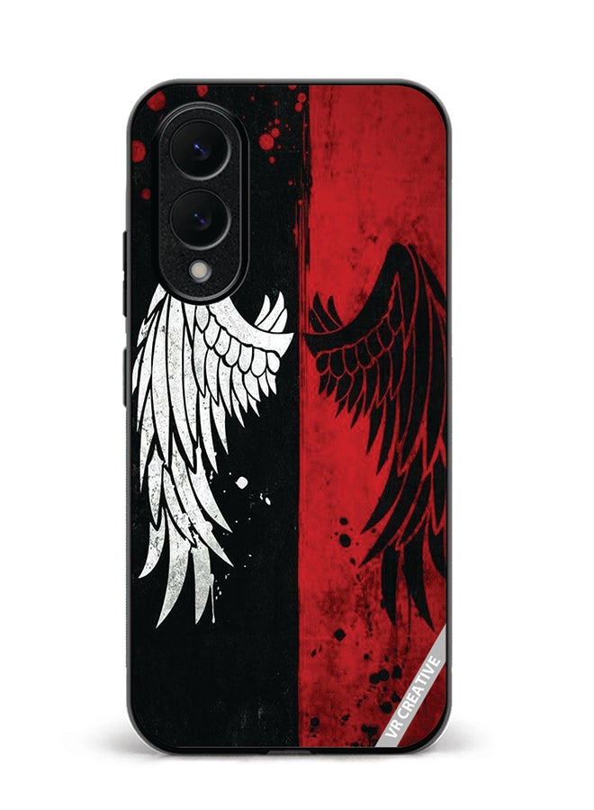 VR CREATIVE Protective Case Cover For Samsung Galaxy S25 Edge Wings Design Multicolour