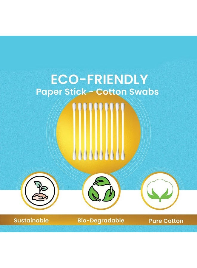 Dr. Morepen Dr. Morepen BUDS 100% Pure Cotton & Eco-Friendly Paper Earbuds - 100 Cotton Buds Pack of 3 - Image 3