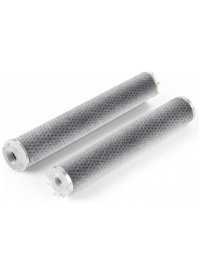 Shower Filter Refill 2 Pack, Hard Water Replacement Cartridges, Removes Chlorine & Heavy Metals, 1-Min Easy Install, Fits ONLY 2.8D x 5.5W x 15H cm Tripletic FZC Shower Head - Image 1
