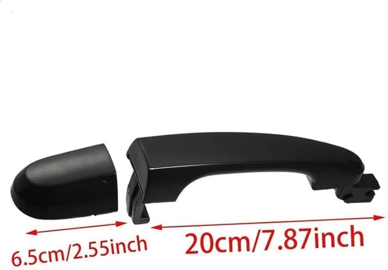 Front Right Black Exterior Door Handle For Kia Sportage 2005 2006 2007 2008 2009 2010 - Image 4