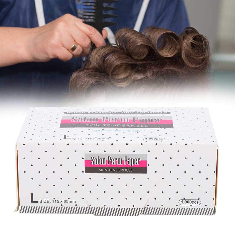 woobles Hair Perm Paper, Perm Papers Barber Shop UltraThin Hair Perm Paper Wraps for Salon Home Styling Hair Mesh Breathable Perming Paper Hairdressing Tool Salon Styles End Wraps Paper for Hair(Perm paper) - Image 2