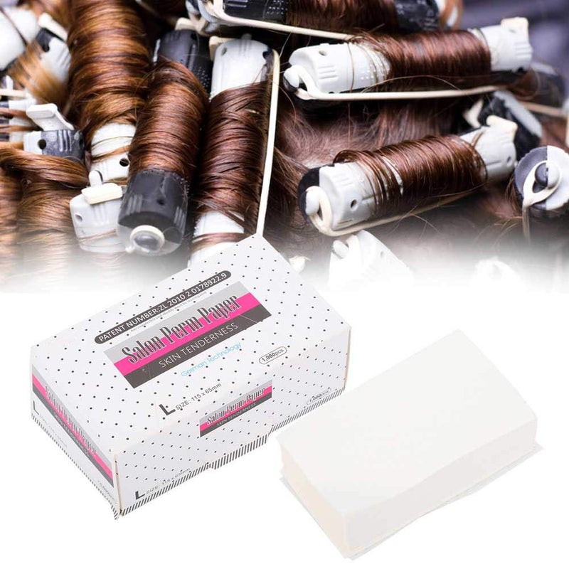 woobles Hair Perm Paper, Perm Papers Barber Shop UltraThin Hair Perm Paper Wraps for Salon Home Styling Hair Mesh Breathable Perming Paper Hairdressing Tool Salon Styles End Wraps Paper for Hair(Perm paper) - Image 1