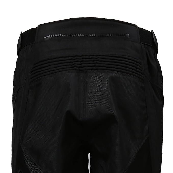TVS Riding Pants for Men with CE Level-2 Knee Armor, High-Abrasion Resistance |Adjustable Comfort Fit Mesh for Ventilation|Day-Night Reflective Safety|Motorcycle Bike Accessories- (Black/Grey-M) - Image 4