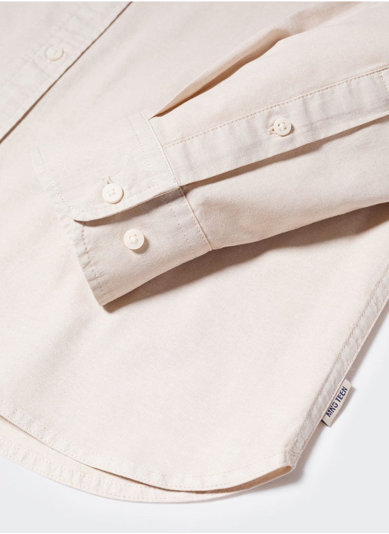 MANGO - Kids Essential Shirt - Image 1
